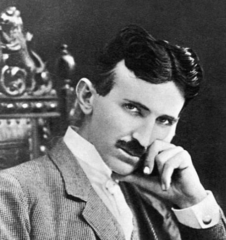 Nikola Tesla, seated portrait